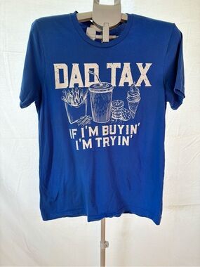 Bella Canvas Blue 'Dad Tax' Graphic Tee